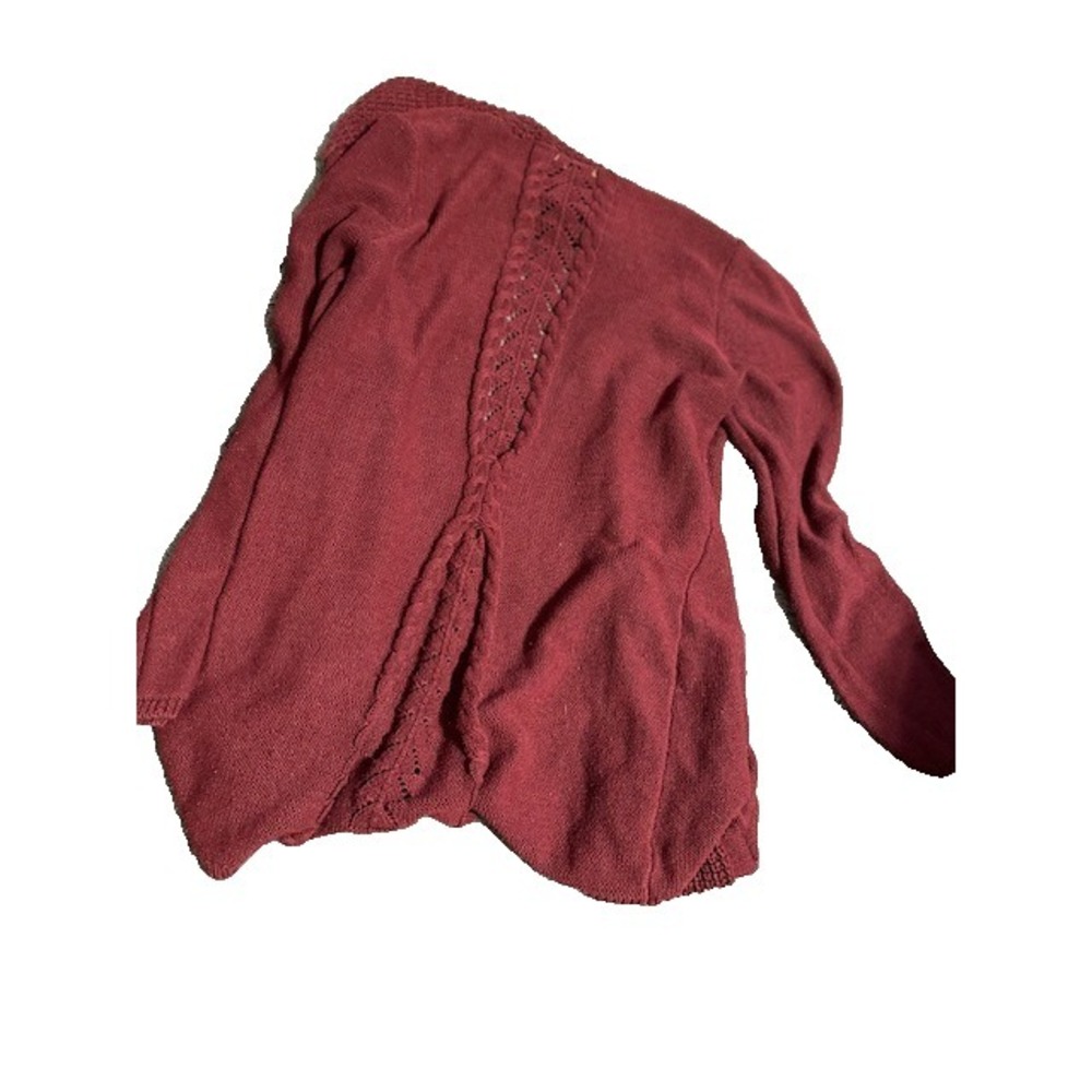 Belldini Burgundy Long Sleeve Open-Front Cardigan Sweater, Women's Size XL. - Picture 4 of 4